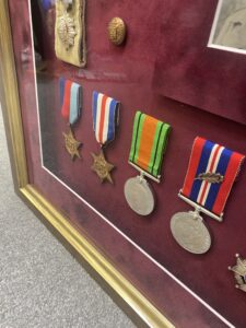 Close up of medals